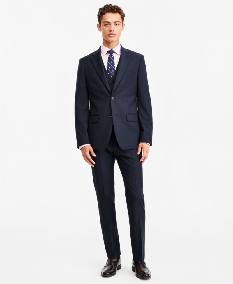 Men's Modern-Fit Wool TH-Flex Stretch Suit Separates Jacket