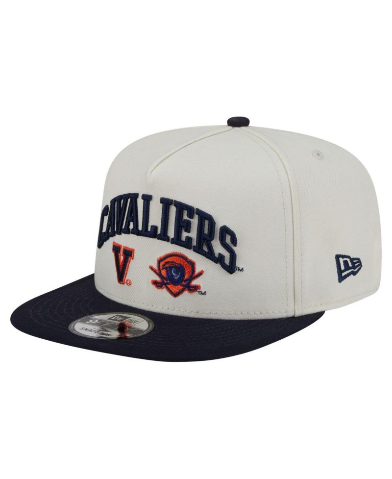 Men's White Virginia Cavaliers Collegiate 9FIFTY A-Frame Snapback Hat