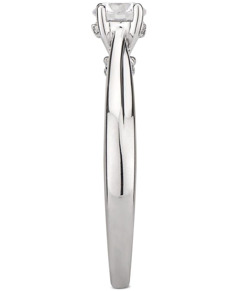GIA Certified Diamond Solitaire Engagement Ring (1/2 ct. t.w.) in 14k White Gold