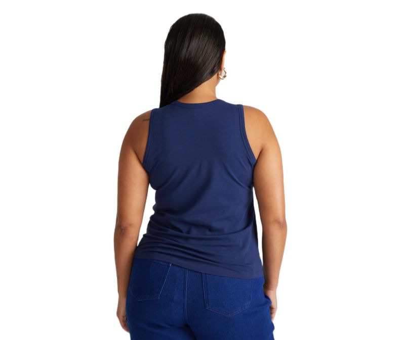 Plus Size Cai High Neck Tank