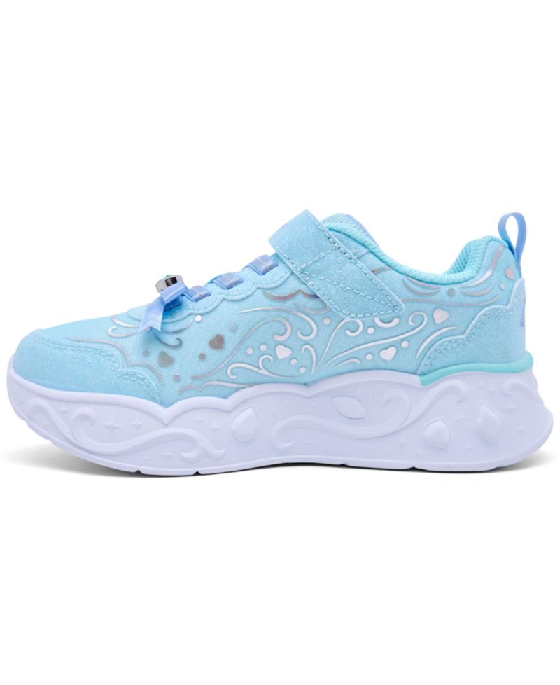 Little Girls' S Lights: Princess Steps Fastening Strap Light-Up Lifestyle Sneakers from Finish Line