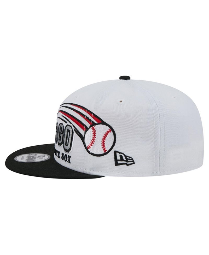 Men's White Chicago White Sox Retro Sweep 9FIFTY Snapback Hat