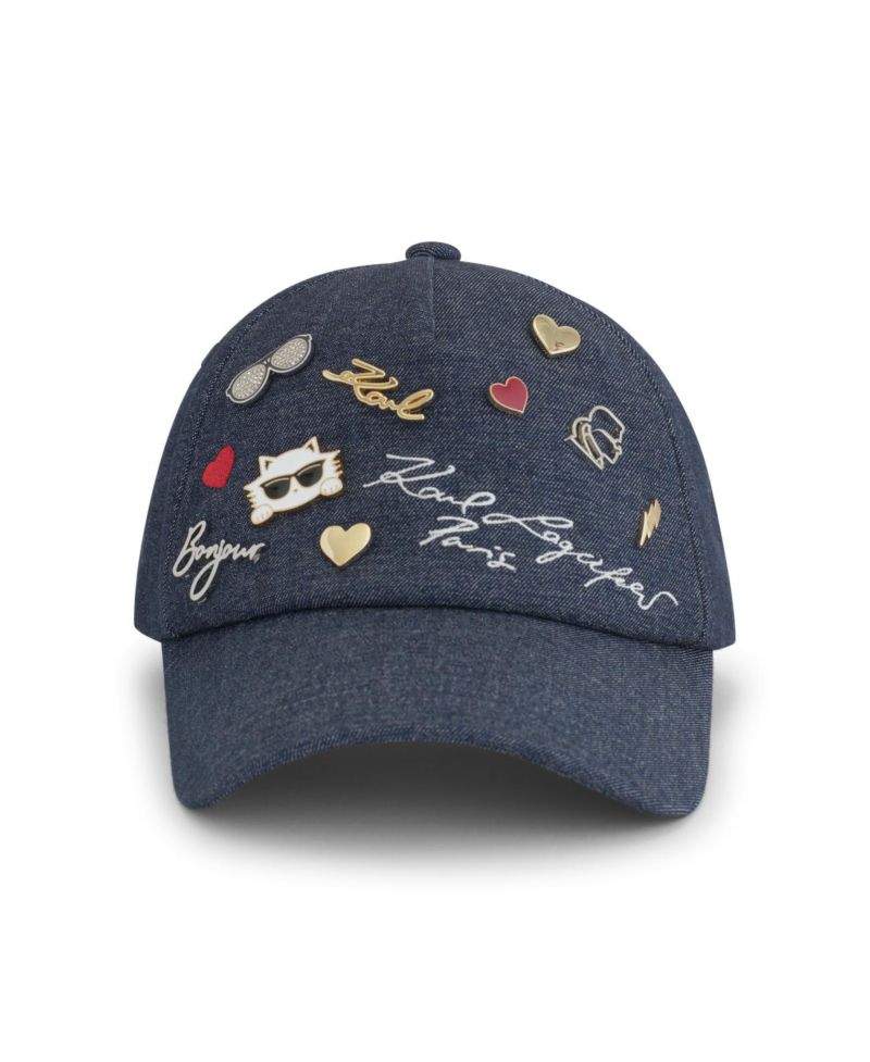 Women's Charm Denim Baseball Hat