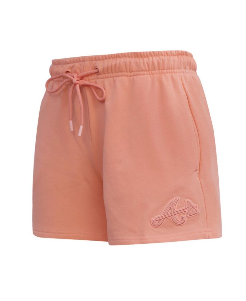 Men's and Women's Pink Atlanta Braves Neutral Fleece Shorts