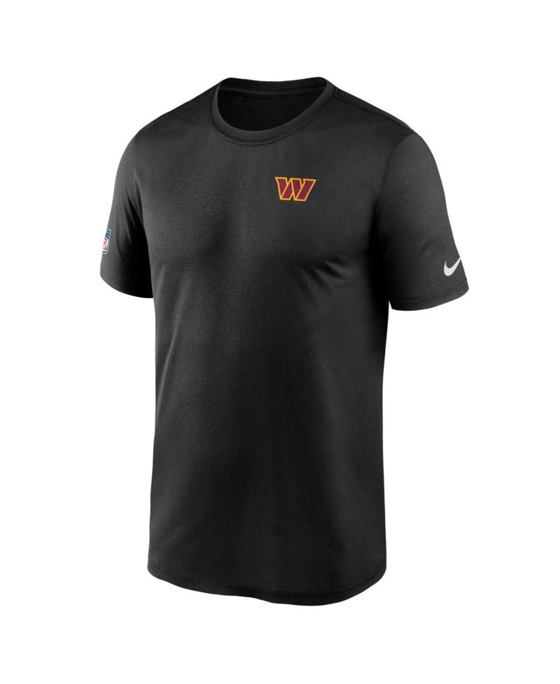 Men's Black Washington Commanders Sideline Legend Small Logo Dri-FIT T-Shirt