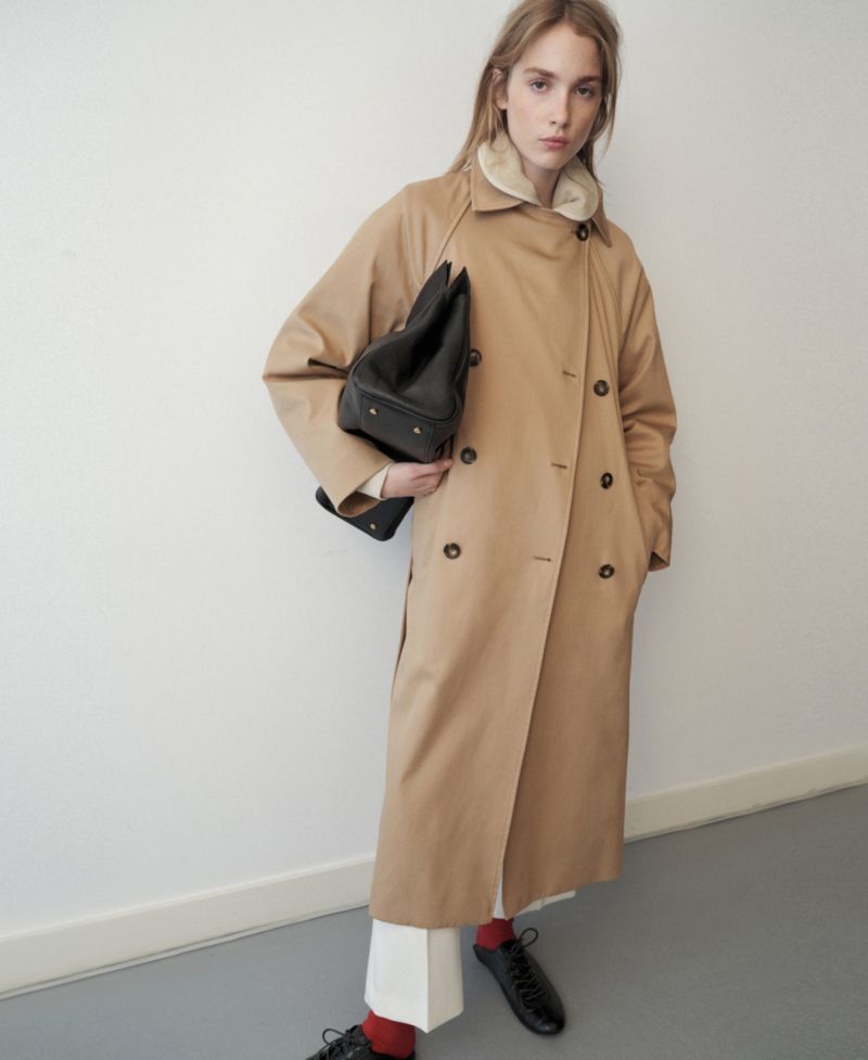 Women's Selection Long Double-Breasted Trench Coat