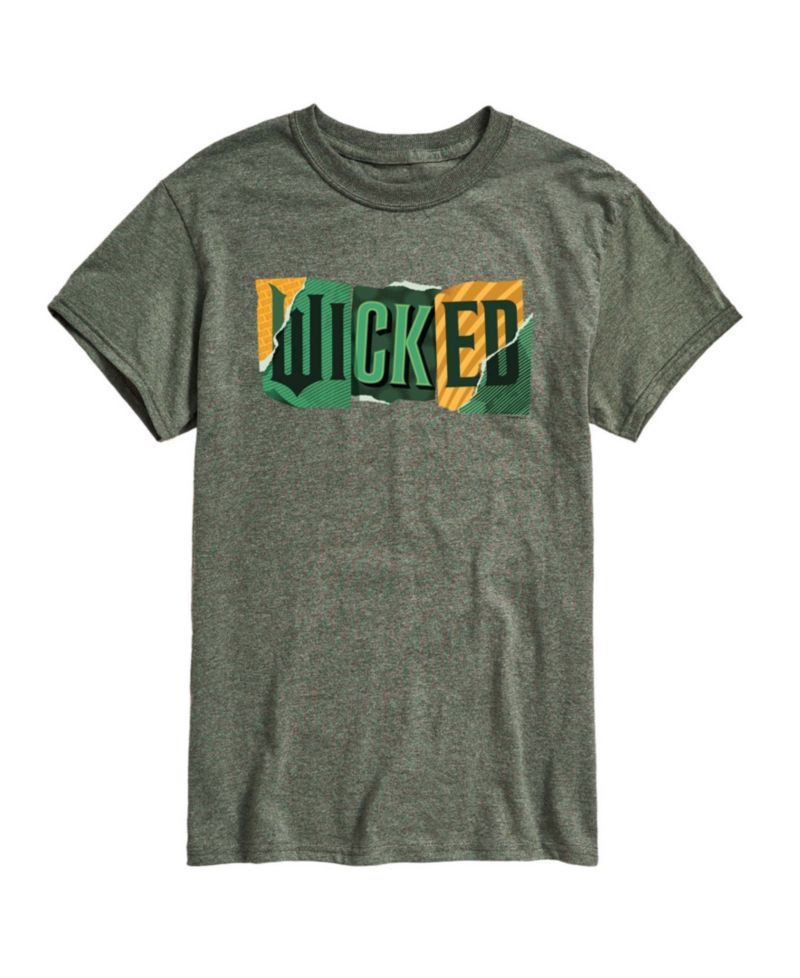 Men's Wicked Part 2 Torn Logo Graphic Printed Short-Sleeve T-Shirt