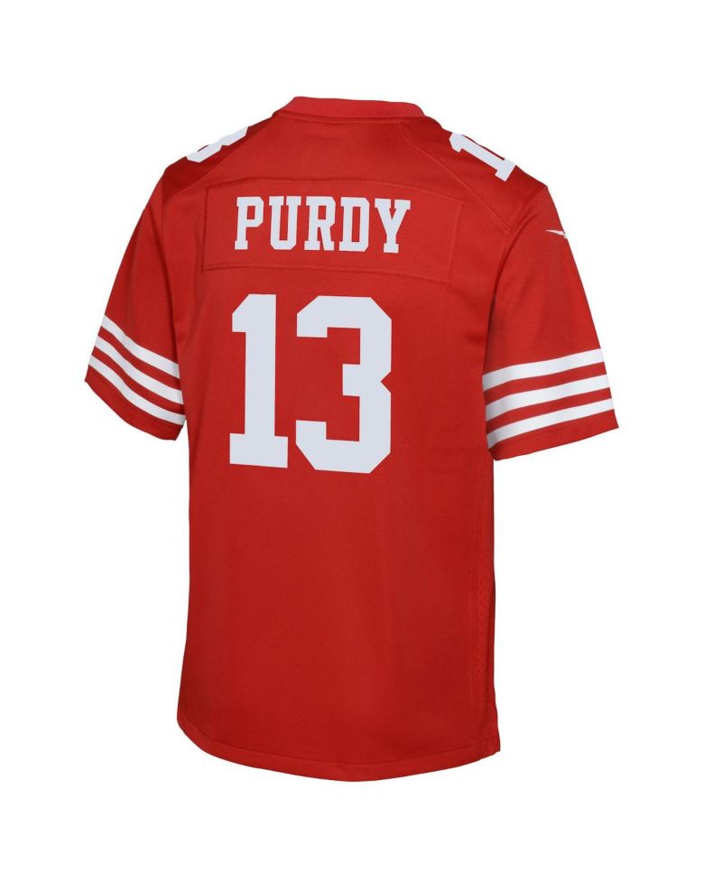 Youth Boys Brock Purdy Scarlet San Francisco 49ers Game Jersey