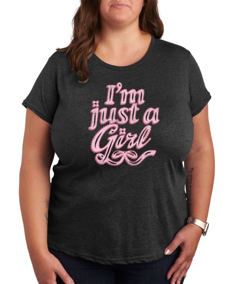 Just a Girl Plus Size Graphic Tee