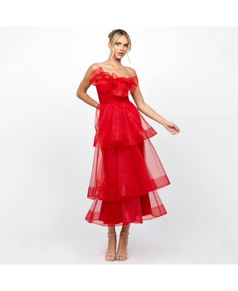 Women's Mae Tiered Ruffle Midi