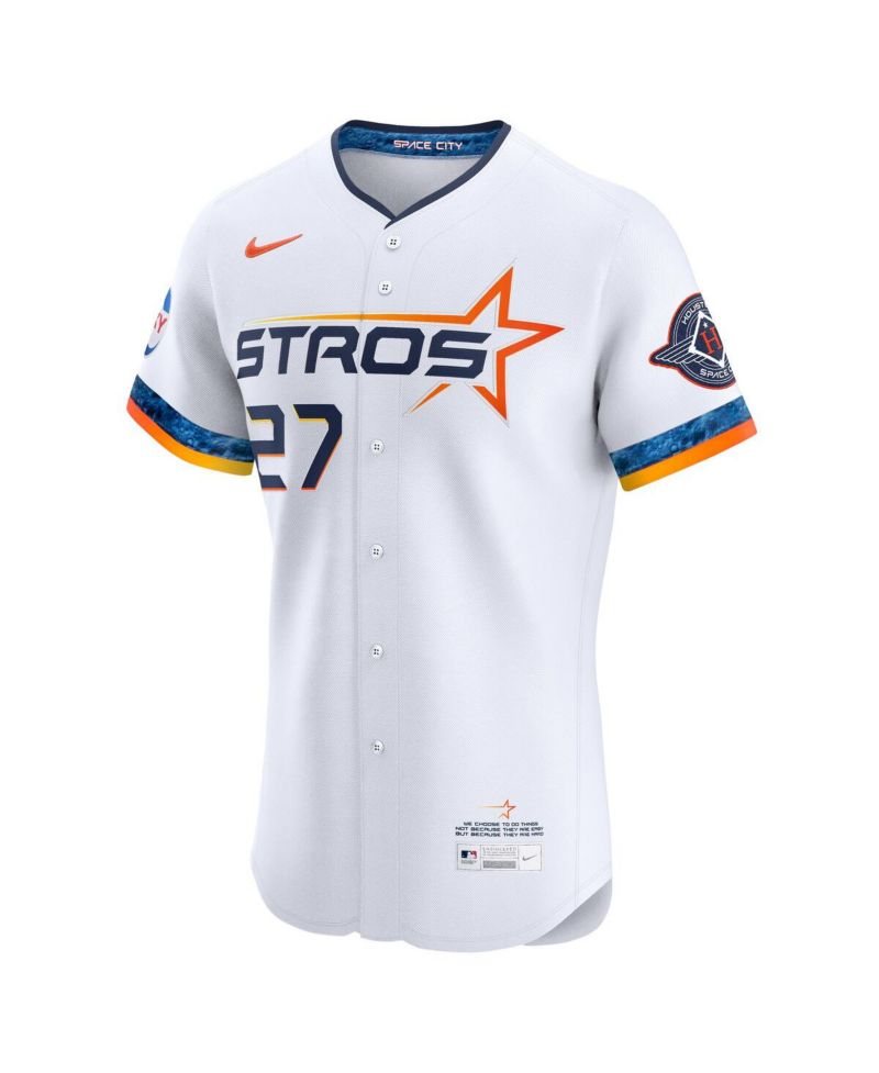 Men's Jose Altuve White Houston Astros 2025 City Connect Elite Player Jersey