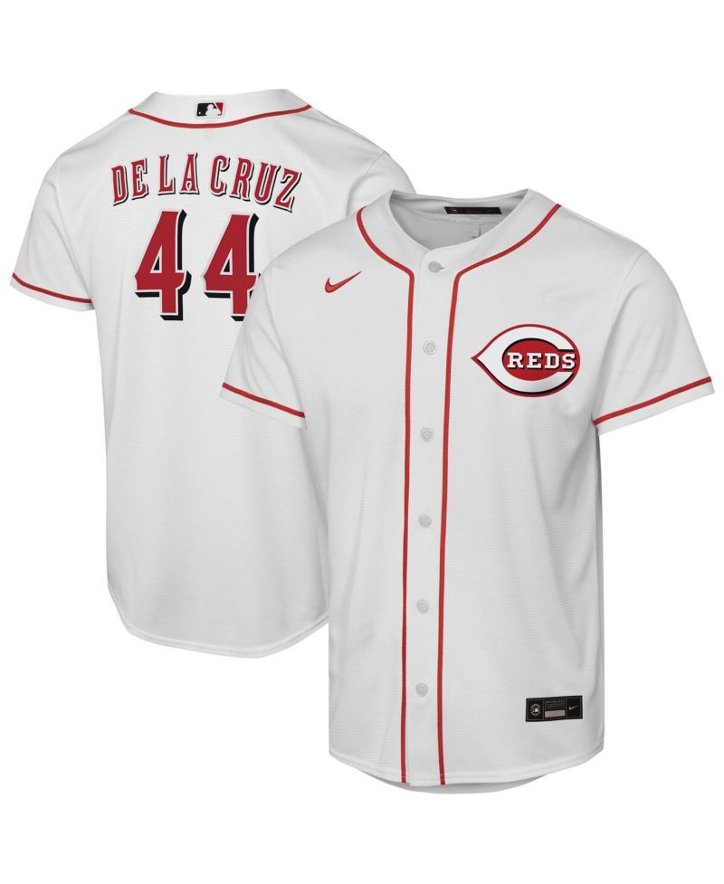 Big Boys and Girls Elly De La Cruz White Cincinnati Reds Home Replica Player Jersey