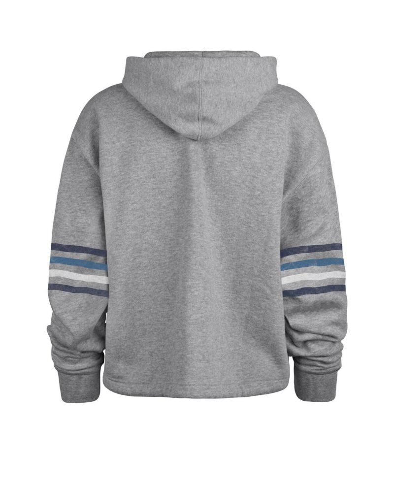 Women's Heather Gray Distressed Dallas Cowboys Upland Bennett Pullover Hoodie