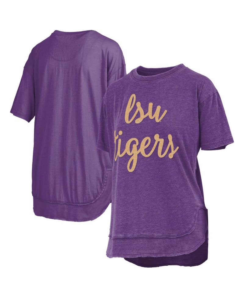 Women's Purple LSU Tigers Poncho T-Shirt