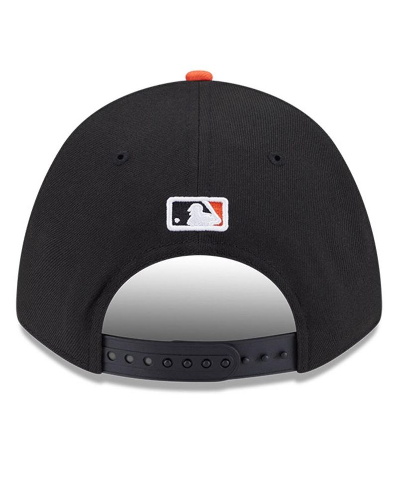 Men's Black/Orange San Francisco Giants Player Replica 9FORTY Adjustable Hat