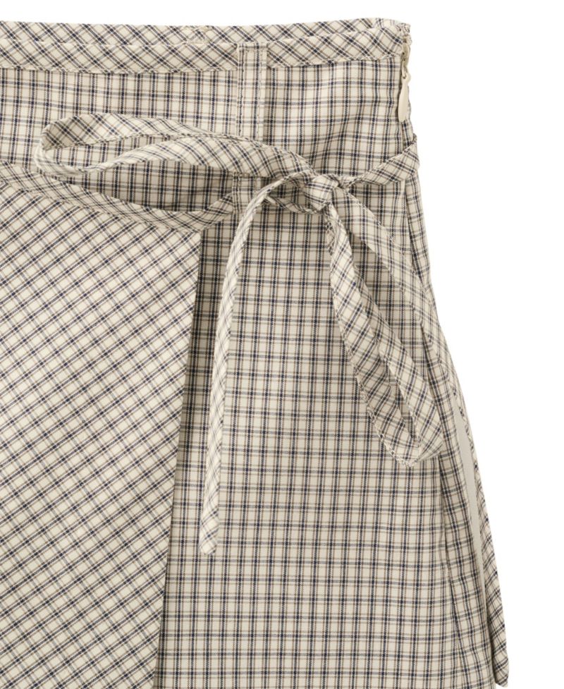 Women's Plaid Tie-Waist Skort, 2.68" Inseam