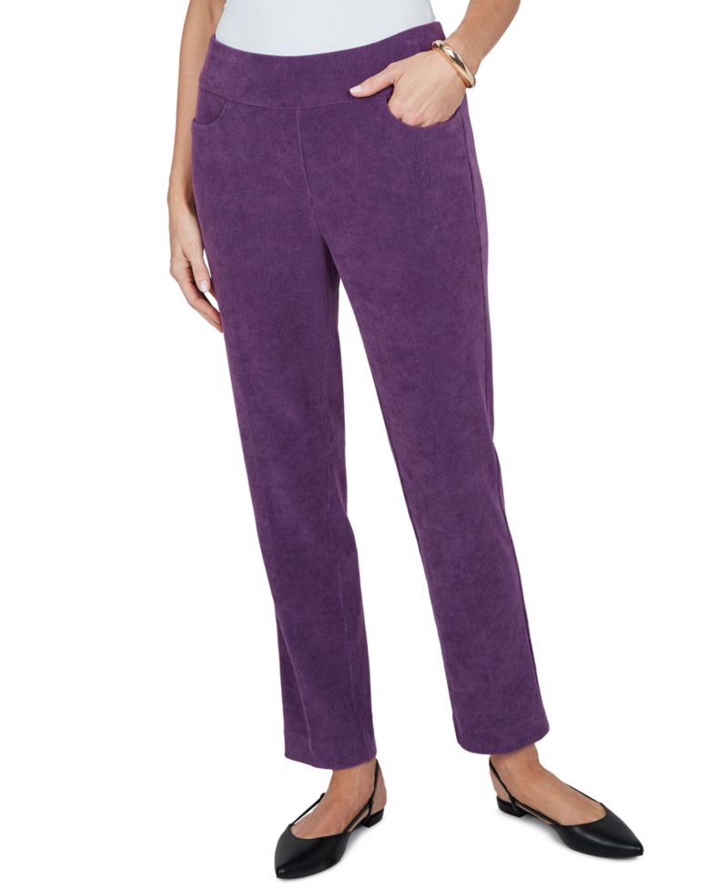 Petite Corduroy Straight Pants