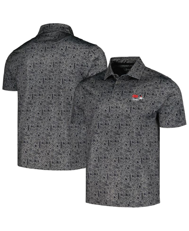 Men's Black 3M Open Polo Shirt