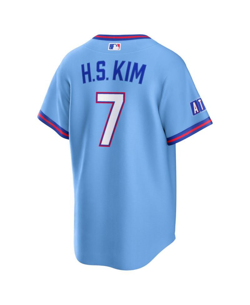 Men's Ha-Seong Kim Powder Blue Atlanta Braves 2026 City Connect Stadium Jersey