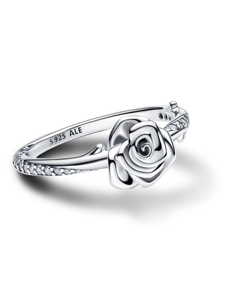 Rose Bloom Ring in Sterling Silver