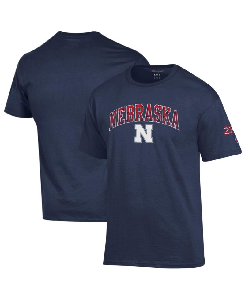 Men's Navy Nebraska Huskers Americana 250th Arch T-Shirt