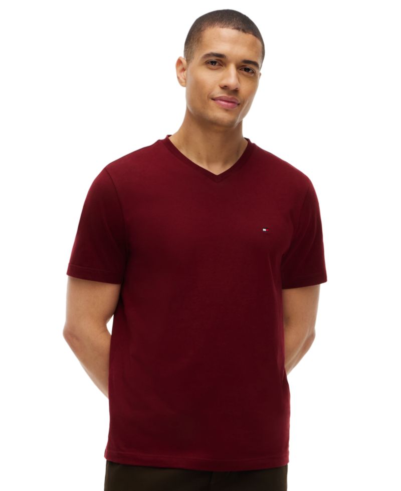 Men's Essential Cotton V-Neck Regular-Fit T-Shirt