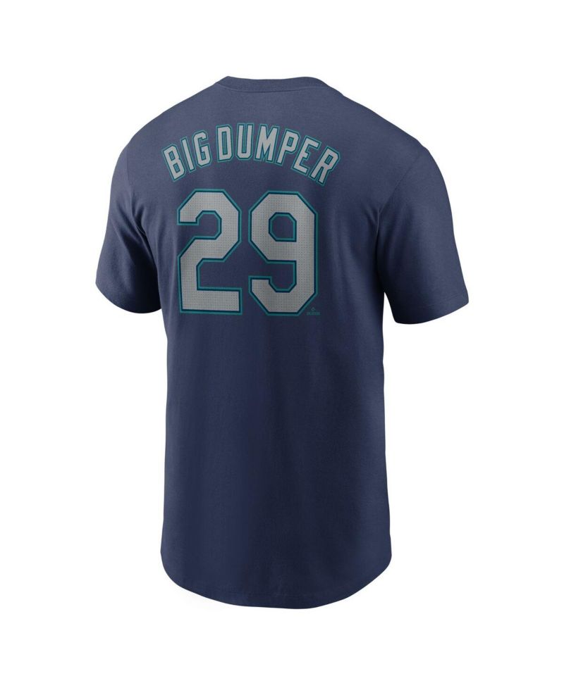 Men's Cal Raleigh Navy Seattle Mariners Name & Number Player Nickname T-Shirt