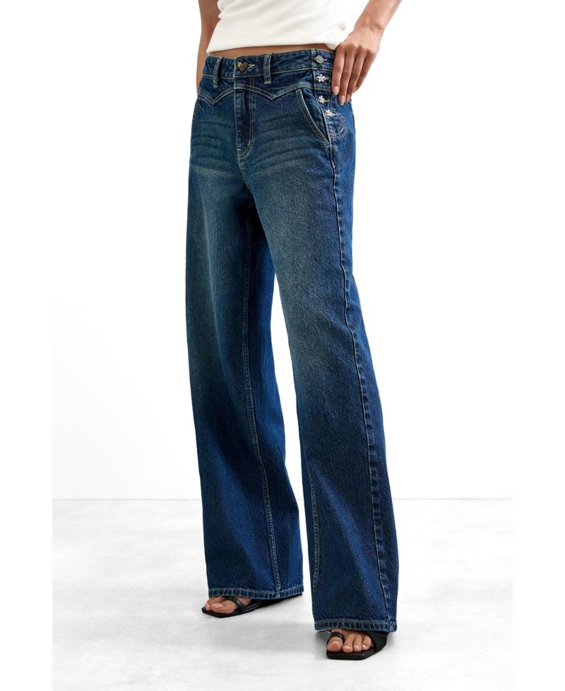 Women's High-Rise Wide-Leg Jeans