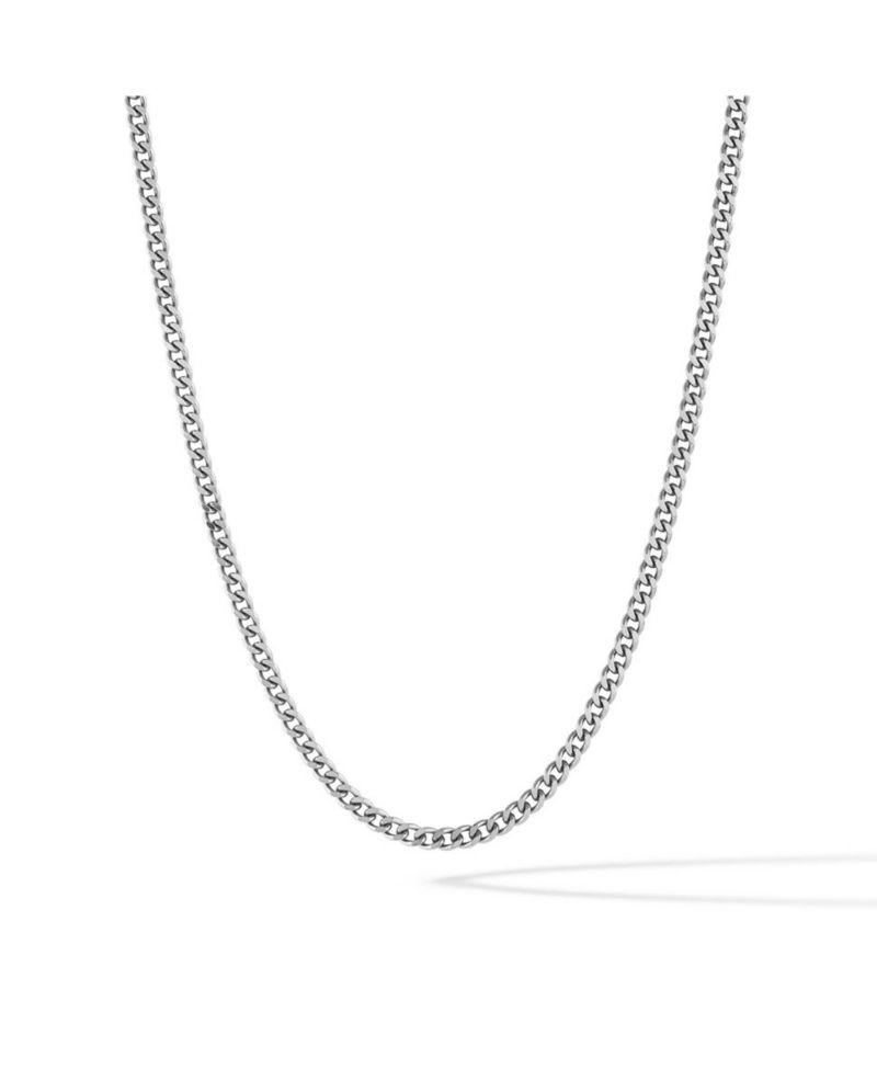 Men's Cuban Chain Curb Link Necklace 24"