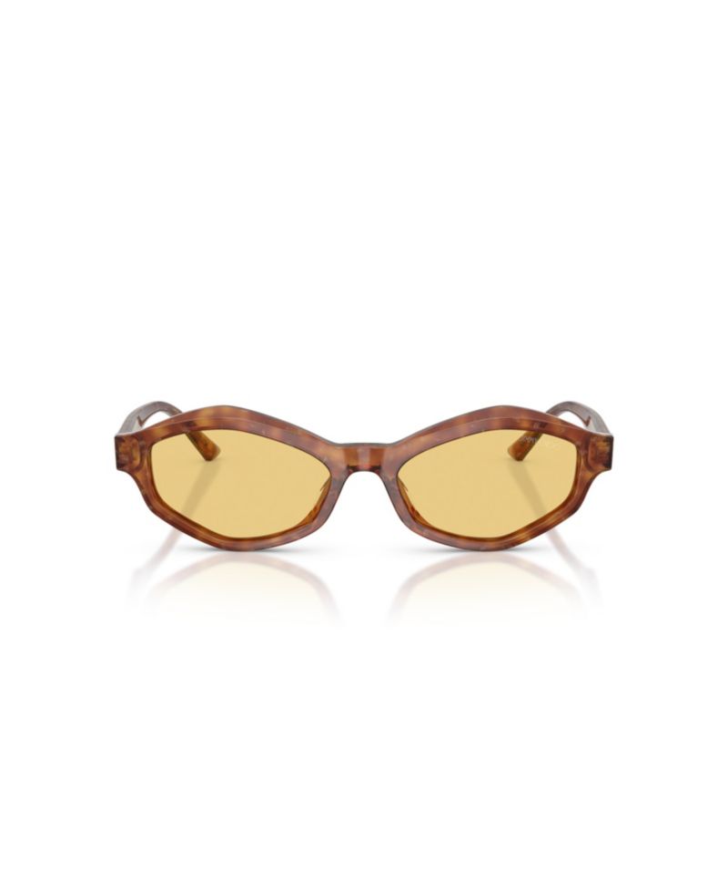 Women's Geometric Yellow-Lens Sunglasses JC5077U