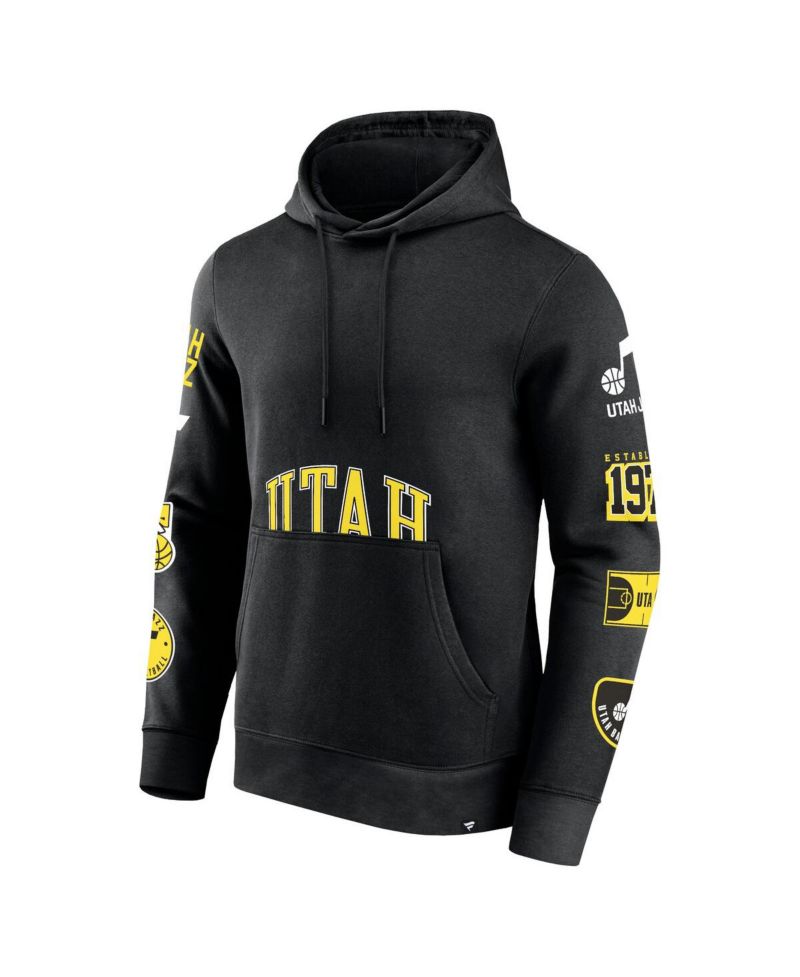 Men's Black Utah Jazz Home Court Pullover Hoodie