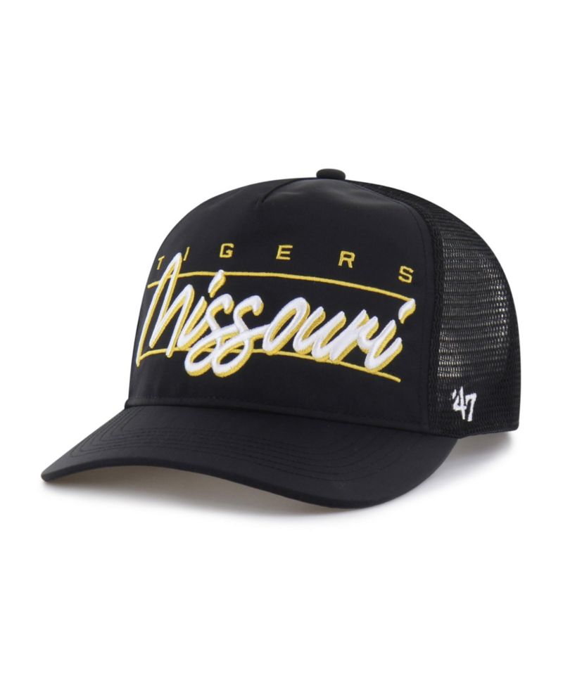 Men's and Women's '47 Black Missouri Tigers brrr&deg; Condor Mesh Hitch Adjustable Hat