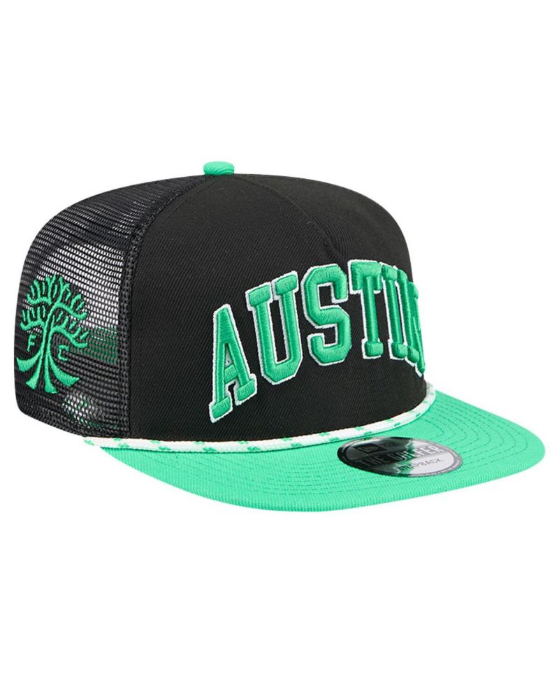 Men's Black Austin FC Throwback Golfer Snapback Hat
