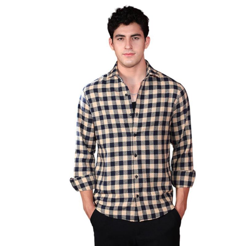 Men's Buff Beige Buffalo Relaxed Shirt