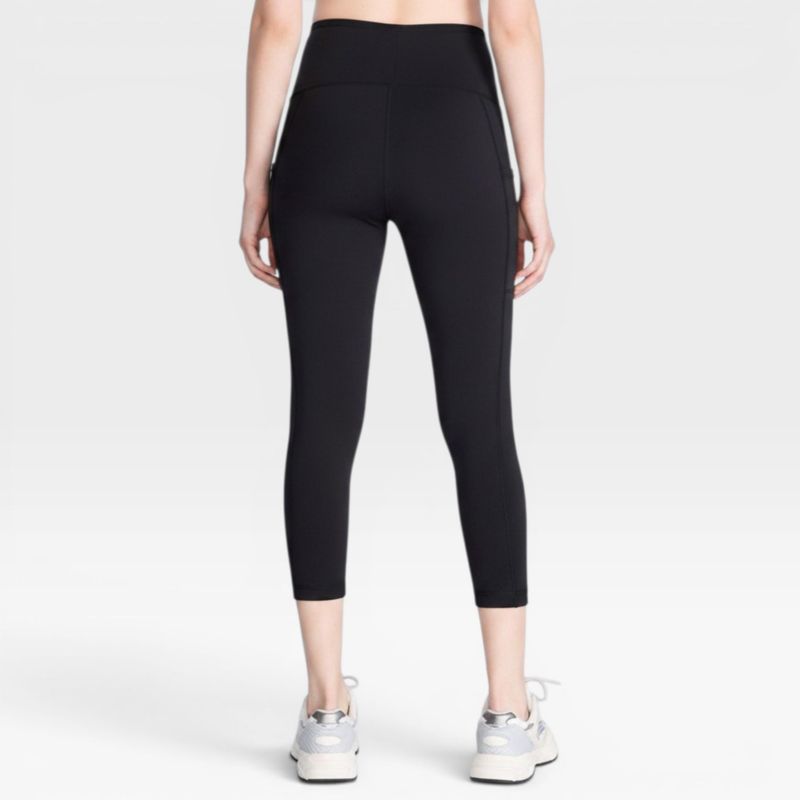 Women's High Waist Over the Belly Active Pocket Crop Legging - 2 Pack - Motherhood