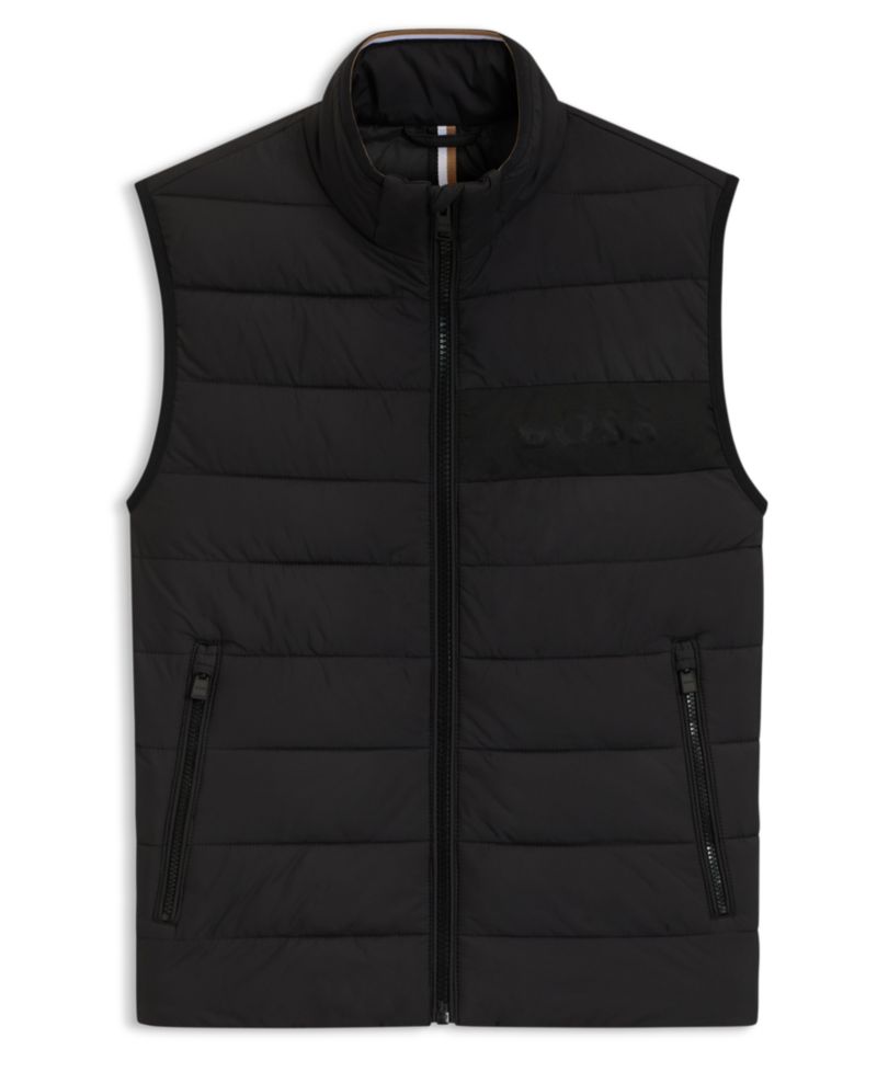 Men's Water-Repellent Tonal Logo Gilet Vest