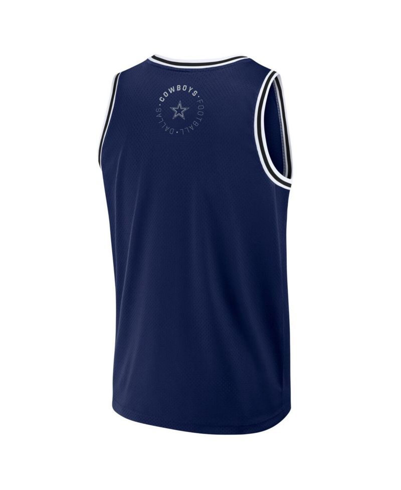 Men's Navy Dallas Cowboys Elements Future Ground Jersey Tank Top