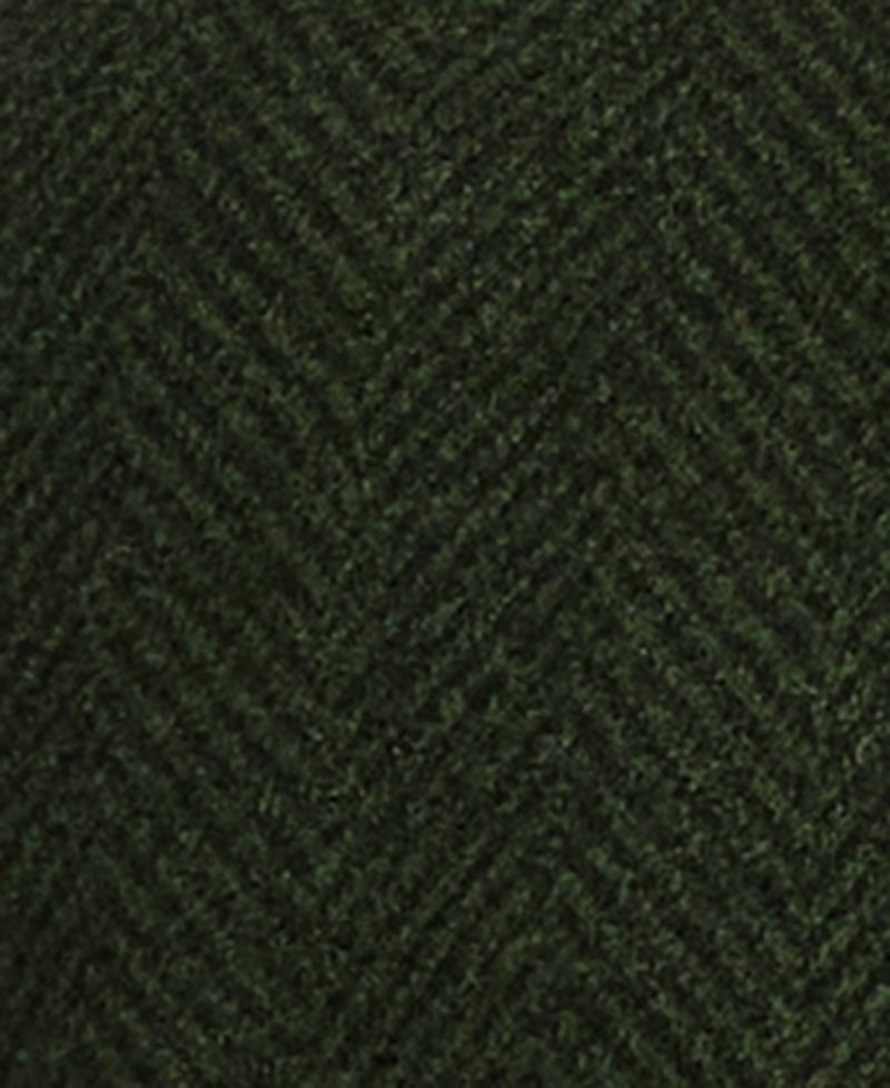 Men's Classic-Fit Green Herringbone Overcoat