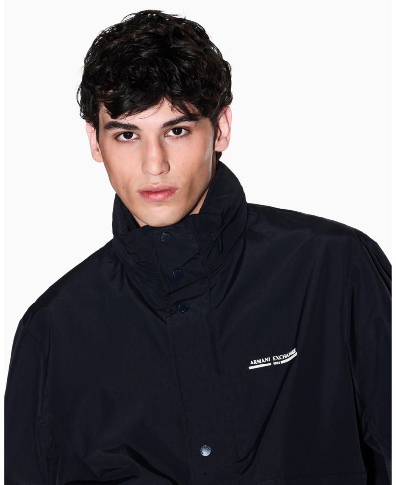 Men's Nylon Cuff Hooded Jacket