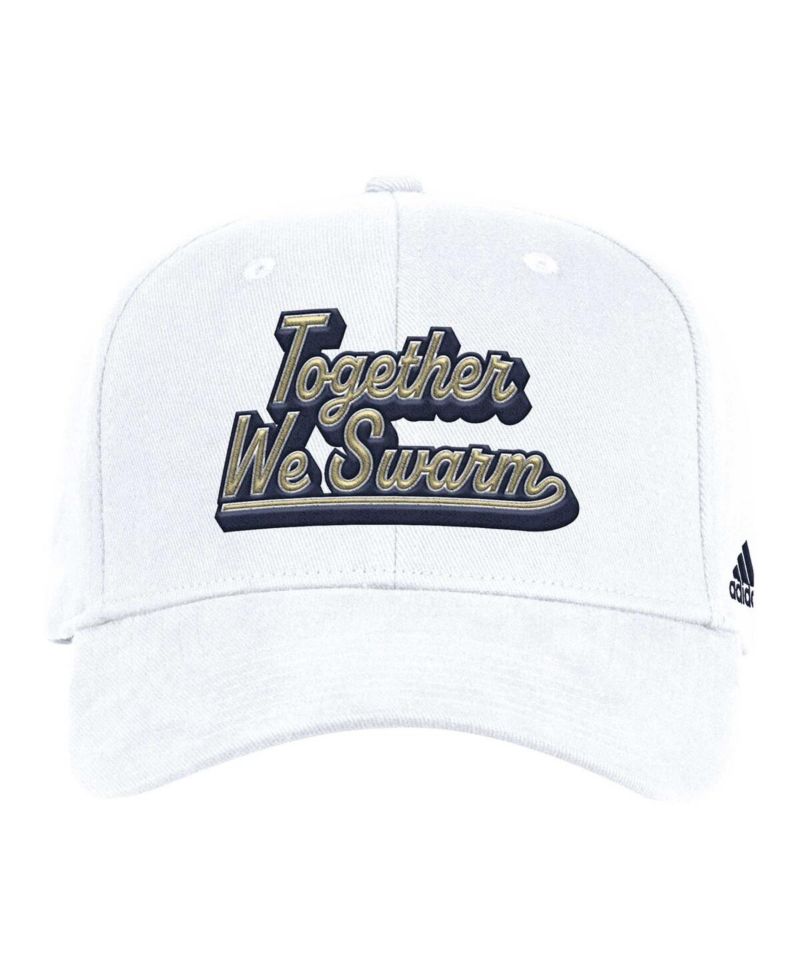 Men's White Georgia Tech Yellow Jackets Chant Flex Hat
