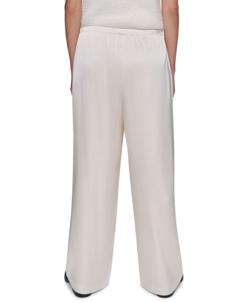 Women's Satin High-Waist Wide-Leg Pants