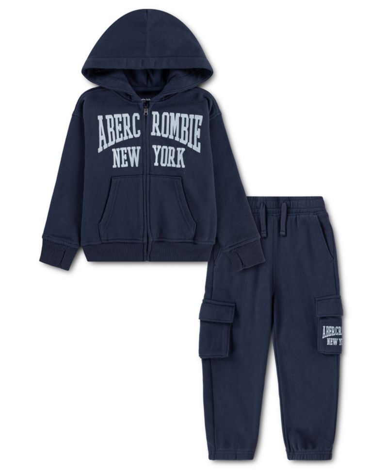 Toddler Boys' 2T-5T Full-Zip Hoodie and Cargo Pants, 2-Piece Set