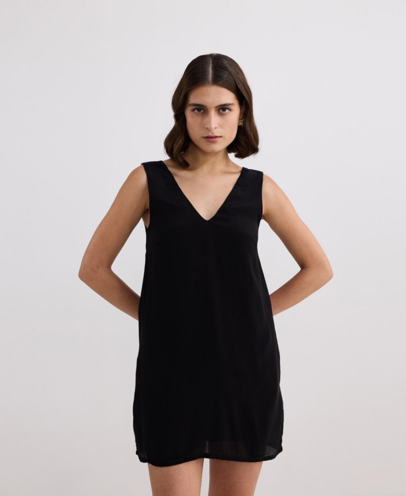 Women's Midnight Muse V-neck Short Dress
