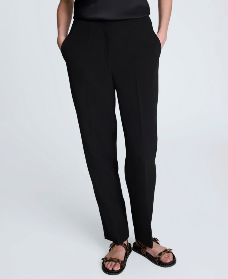 Women's Luxe Twill Straight-Leg Pants