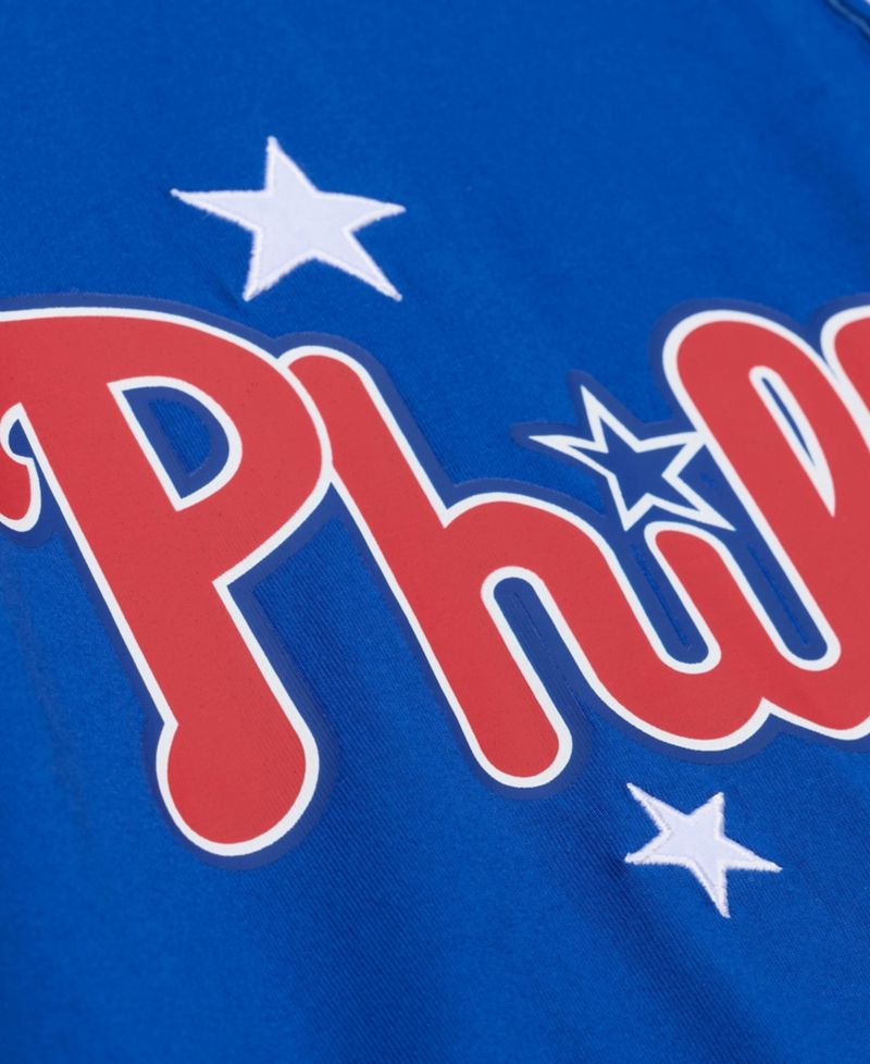 Women's Royal Philadelphia Phillies Pep Rally Cropped Boxy T-Shirt