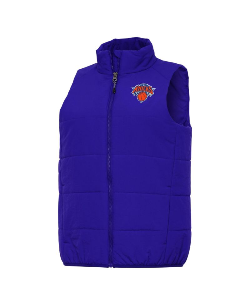 Women's Blue New York Knicks Experience Full-Zip Vest