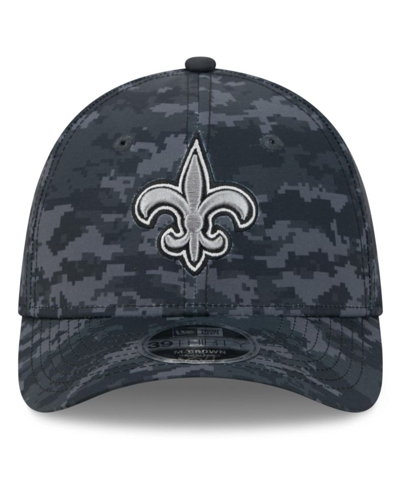 Men's Black New Orleans Saints 2026 Salute to Service 39THIRTY Flex Hat