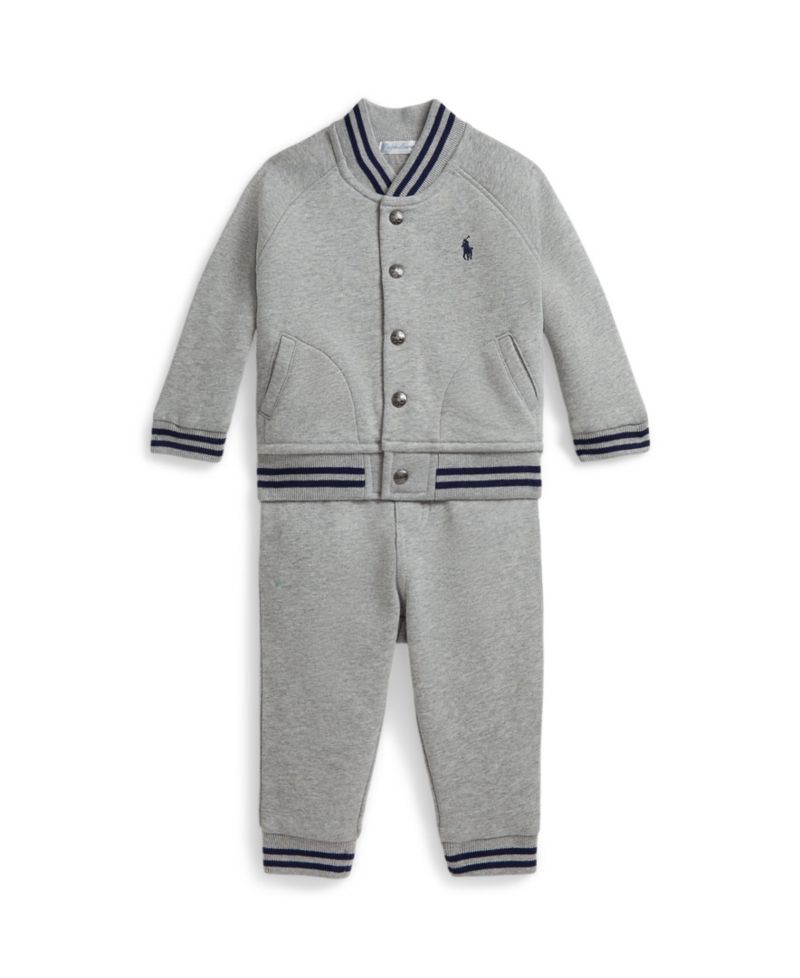 Baby Boys' Baseball Jacket and Jogger Pants, 2-Piece Set