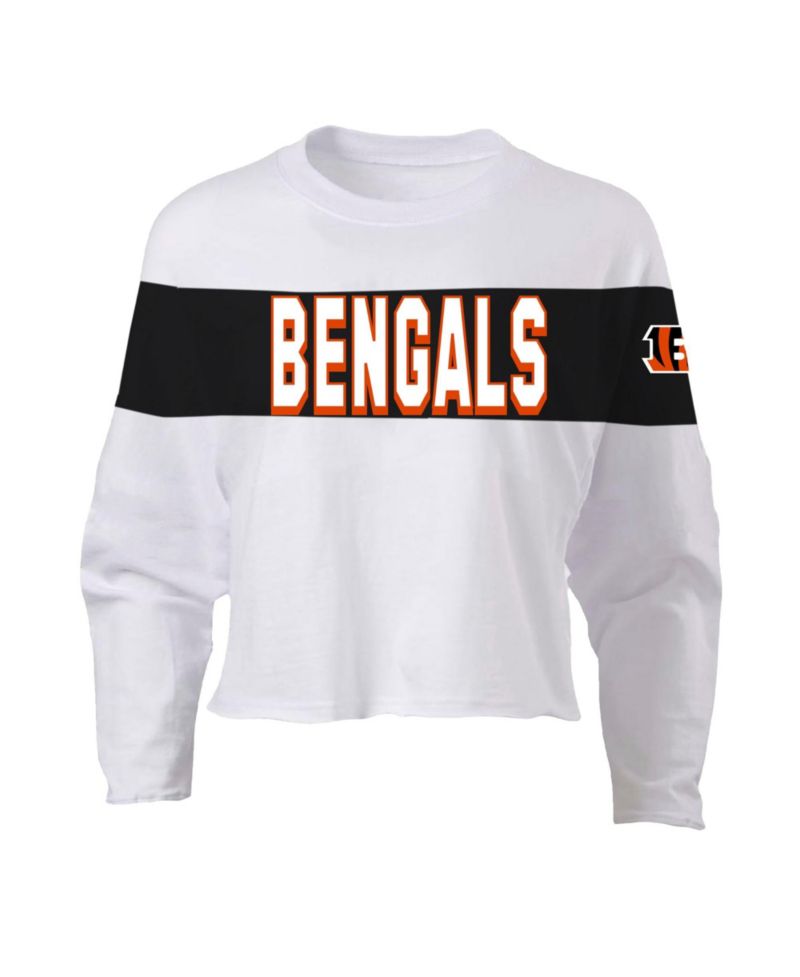 Plus Size Cincinnati Bengals Joe Burrow Long-Sleeve T-Shirt