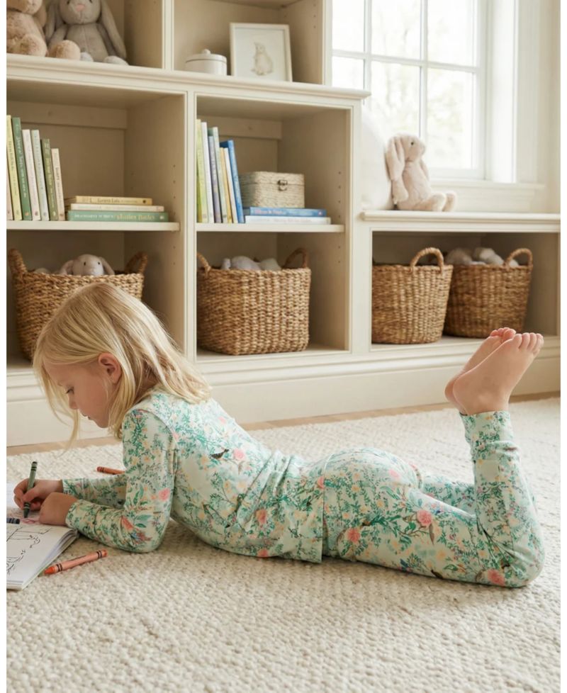 Baby Girls Sage Blossom Pajama Set